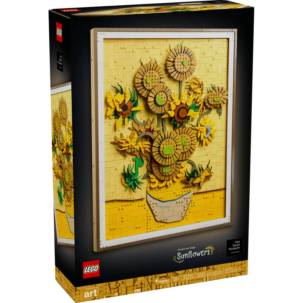 LEGO® Art Vincent van Gogh – Sunflowers Wall Artwork Building Set 31215