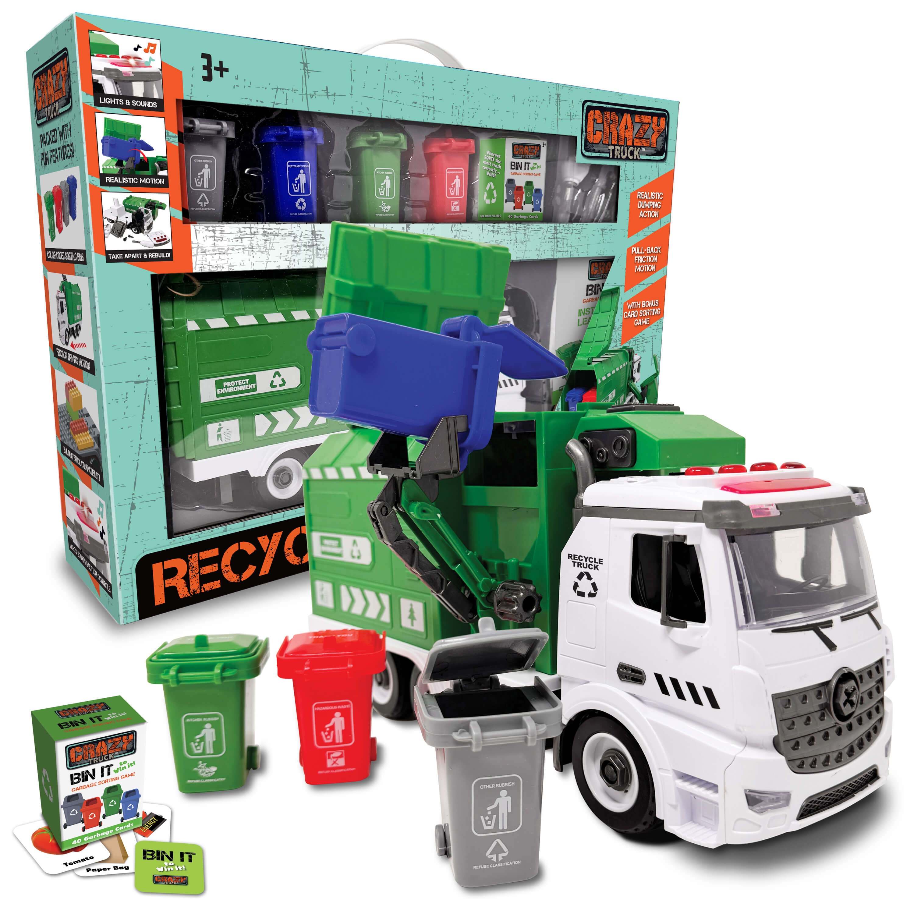 Thin Air Brands Garbage Recycling Truck with Light & Sound