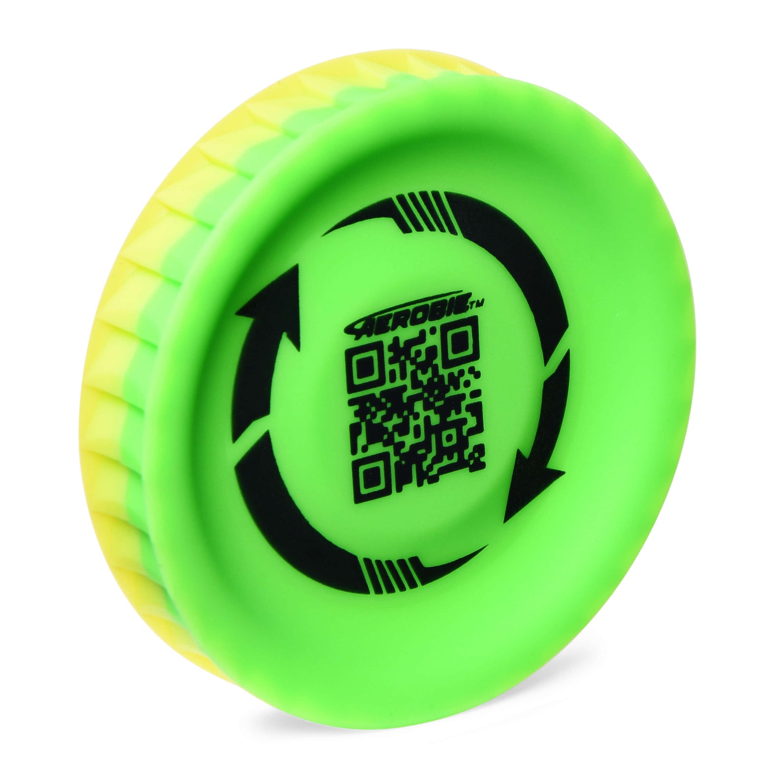 Aerobie Pro Lite Miniature Throwing Disc (Green and Yellow)