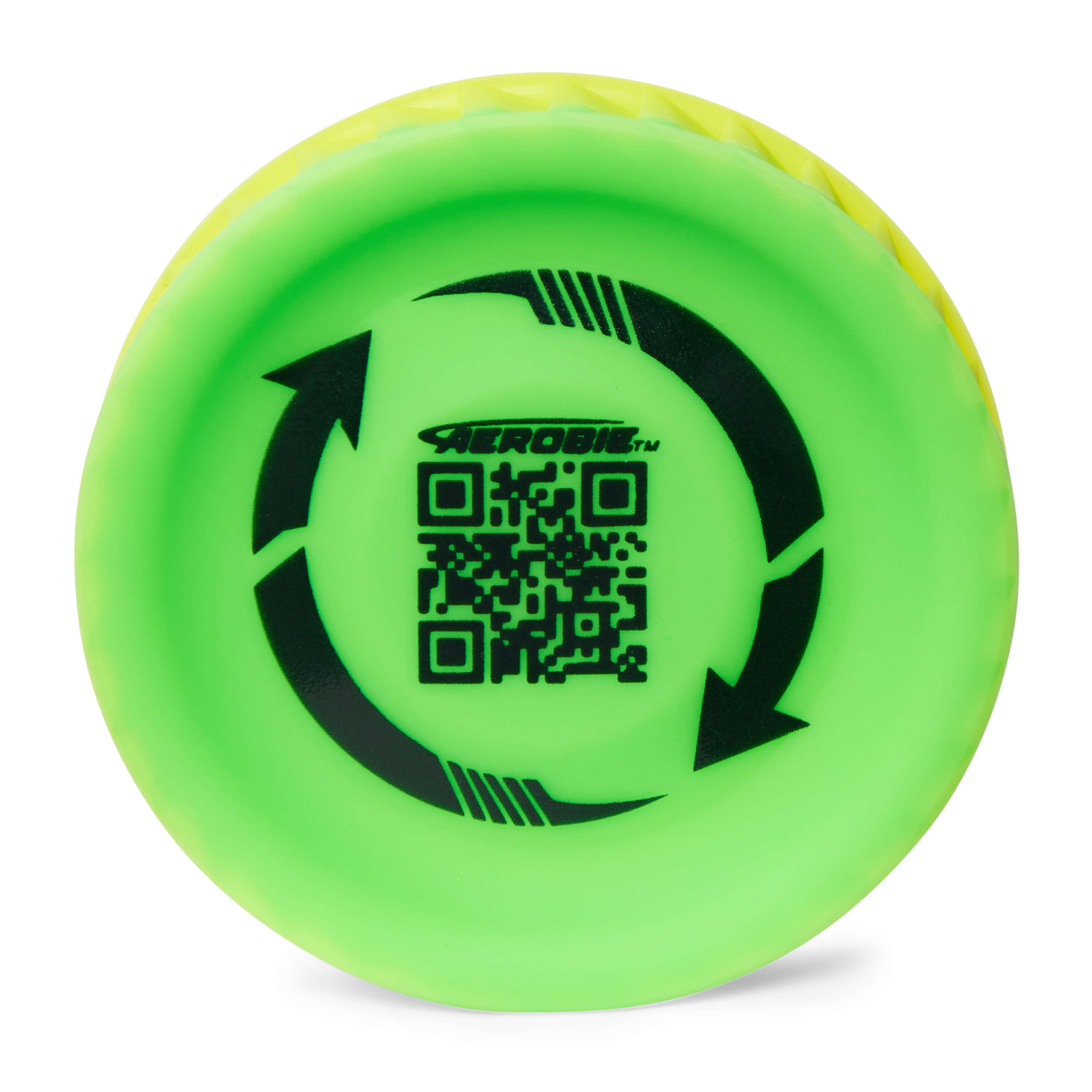 Aerobie Pro Lite Miniature Throwing Disc (Green and Yellow)