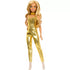 Barbie Fashionistas #222 65th Anniversary Petite with Blonde Wavy Hair and Golden Jumpsuit Fashion Doll