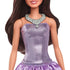 Barbie Fashionistas #234 Sequined Purple Dress and Silvery Accessories with Brown Hair Fashion Doll