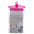 Back of Barbie tourist accessory pack showing detailed text, multilingual warnings, and barcode beneath signature Barbie logo and pink hanger.