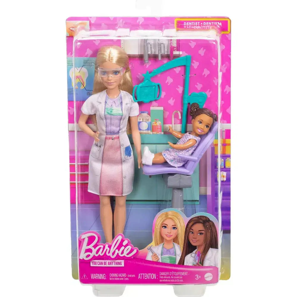 Barbie You Can Be Anything Dentist Doll With Blonde Fashion Doll
