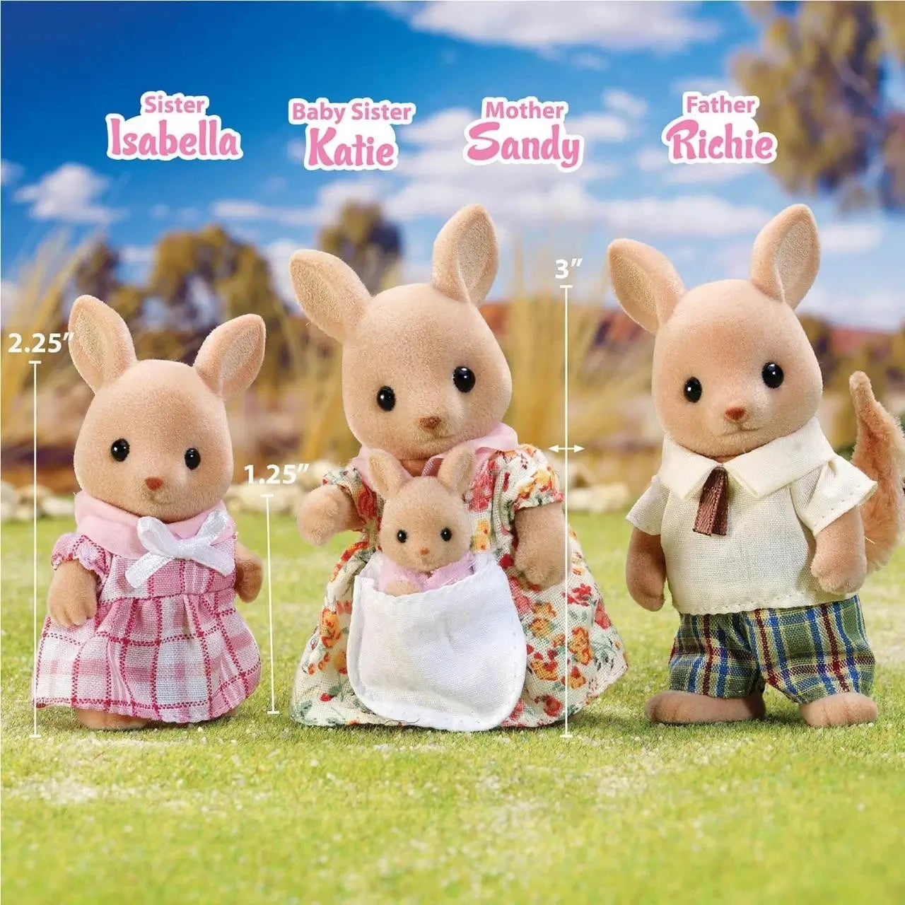 Calico Critters Hopper Kangaroo Family