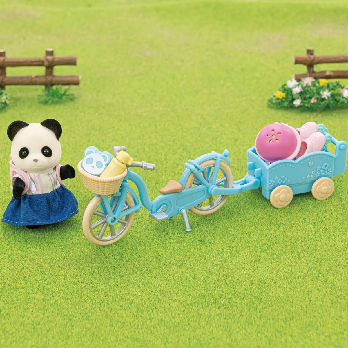 Calico Critters Panda Girl Cycle & Skate Set