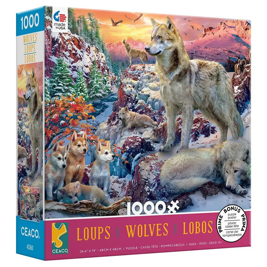 Ceaco Winter Wolves 1000 Piece Jigsaw Puzzle