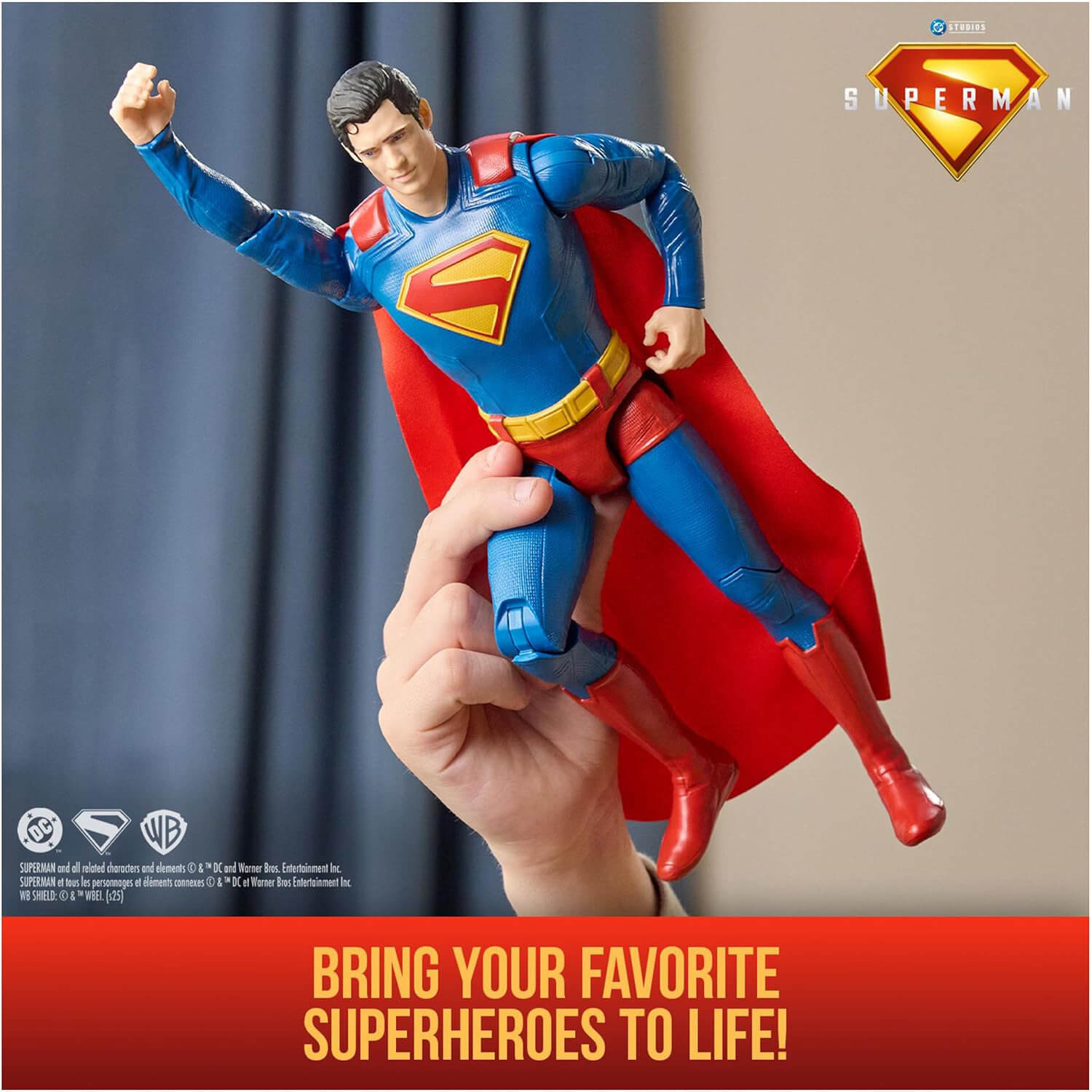 DC Studios Superman Movie Superman 12-Inch  Figure flying