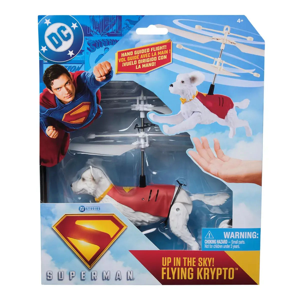 DC Studios Up in the Sky! Flying Krypto RC Figure packaging