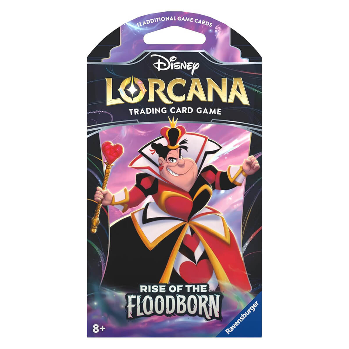 Disney Lorcana TCG Rise of the Floodborn Sleeved Booster Pack (12 Cards) Queen of hearts pack