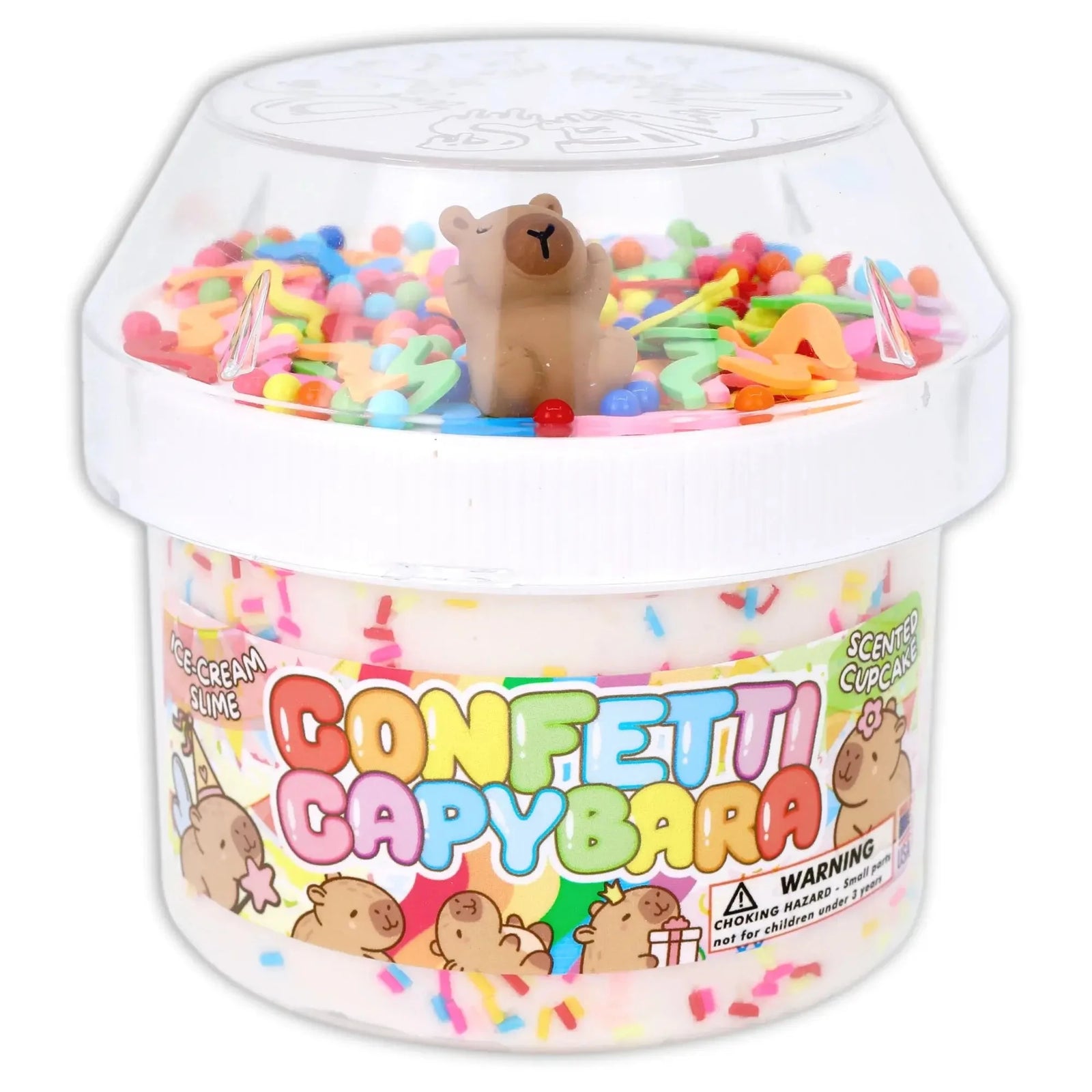Dope Slimes Confetti Capybara Ice Cream Slime