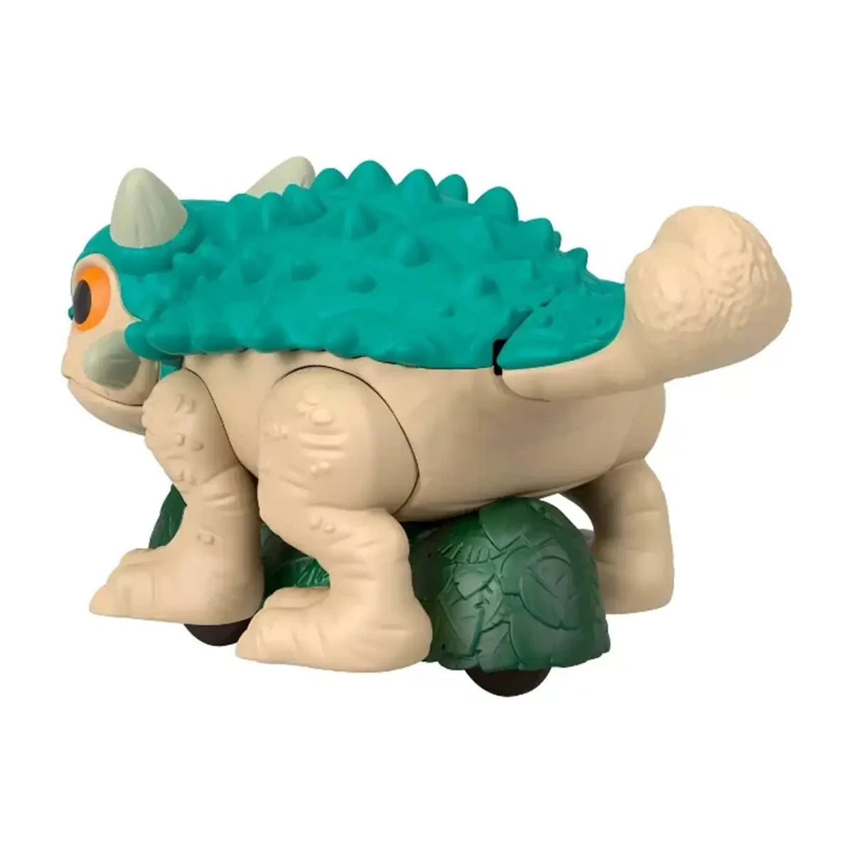 Fisher-Price Imaginext Jurassic World Ankylosaurus Dinosaur Toy With Wheels & Wiggling Motion back view
