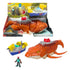 Fisher-Price Imaginext Jurassic World Rebirth Aquachomp Chase Mosasaurus Dinosaur Toy Playset and packaging