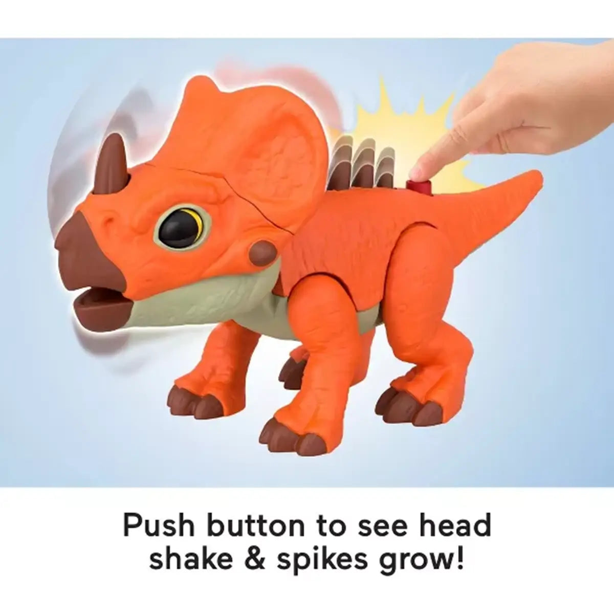 Fisher-Price Imaginext Jurassic World Rebirth Aquilops Dinosaur Action Figure button