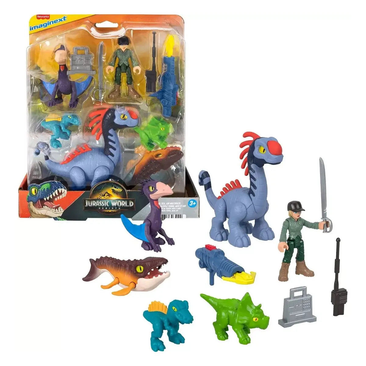 Fisher-Price Imaginext Jurassic World Rebirth Set and packaging