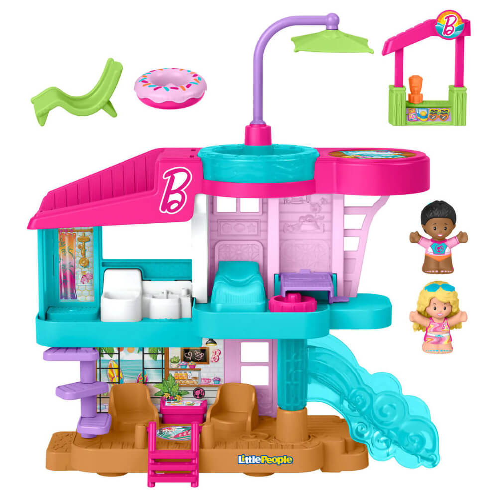 Fisher-Price Little People Barbie Beach House Playset