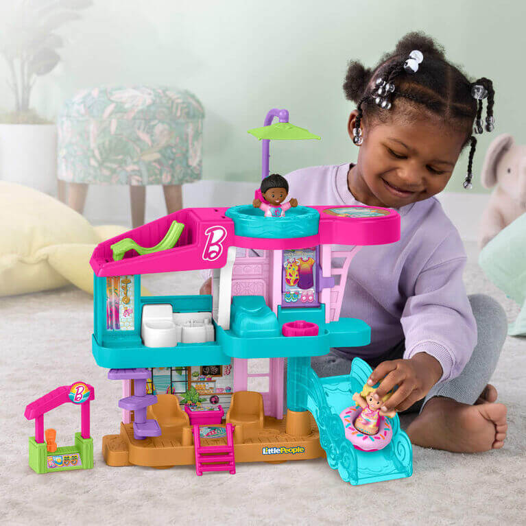 Fisher-Price Little People Barbie Beach House Playset