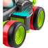 Side image of RC Car with green wheels 
