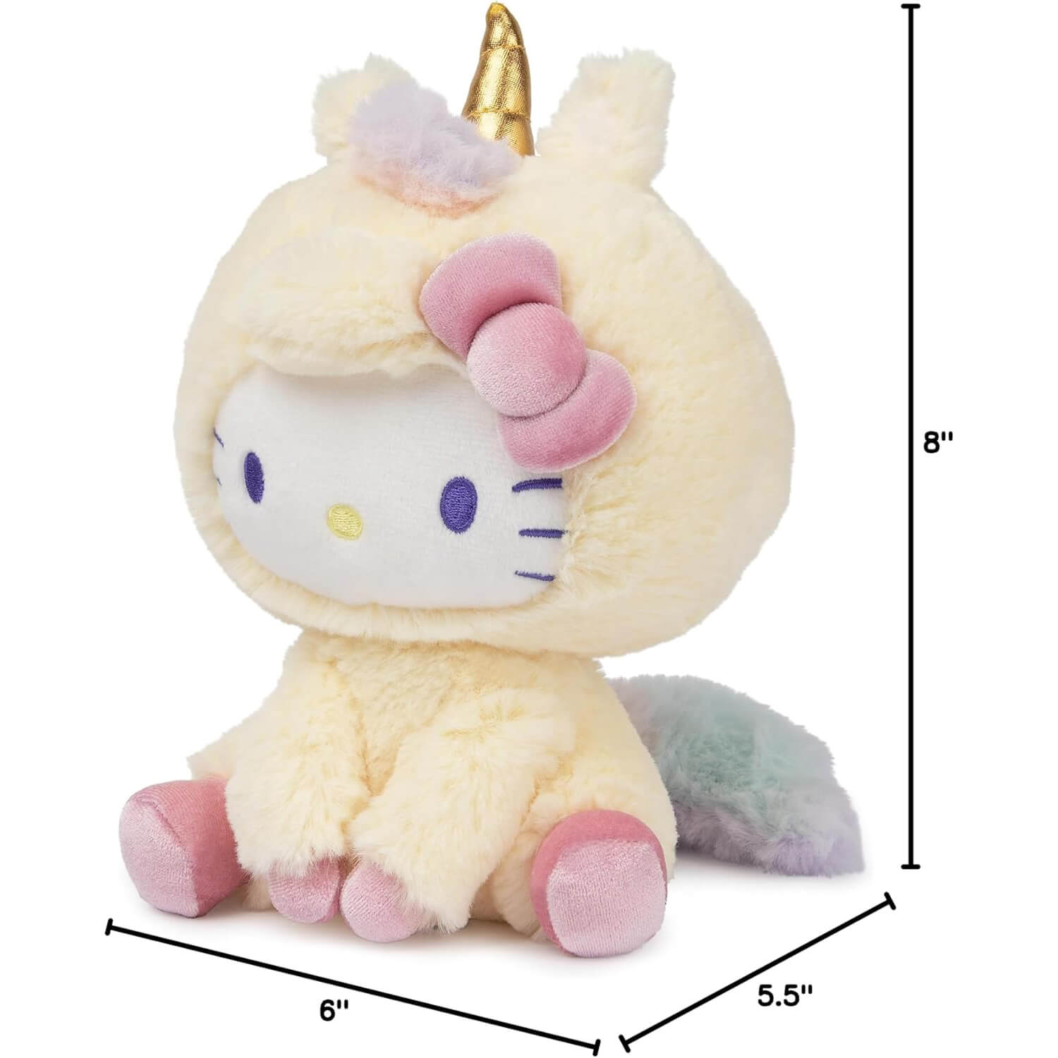 Gund Hello Kitty Unicorn Hello Kitty 6-Inch Plush