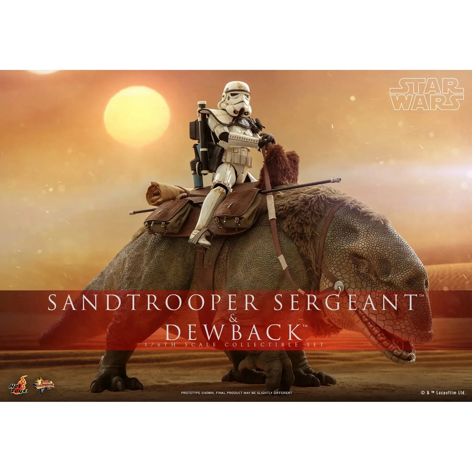 Hot Toys Sandtrooper Sergeant and Dewback 1:6 Scale Action Figure
