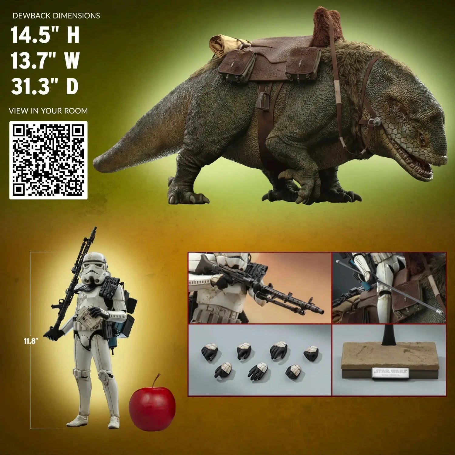 Hot Toys Sandtrooper Sergeant and Dewback 1:6 Scale Action Figure