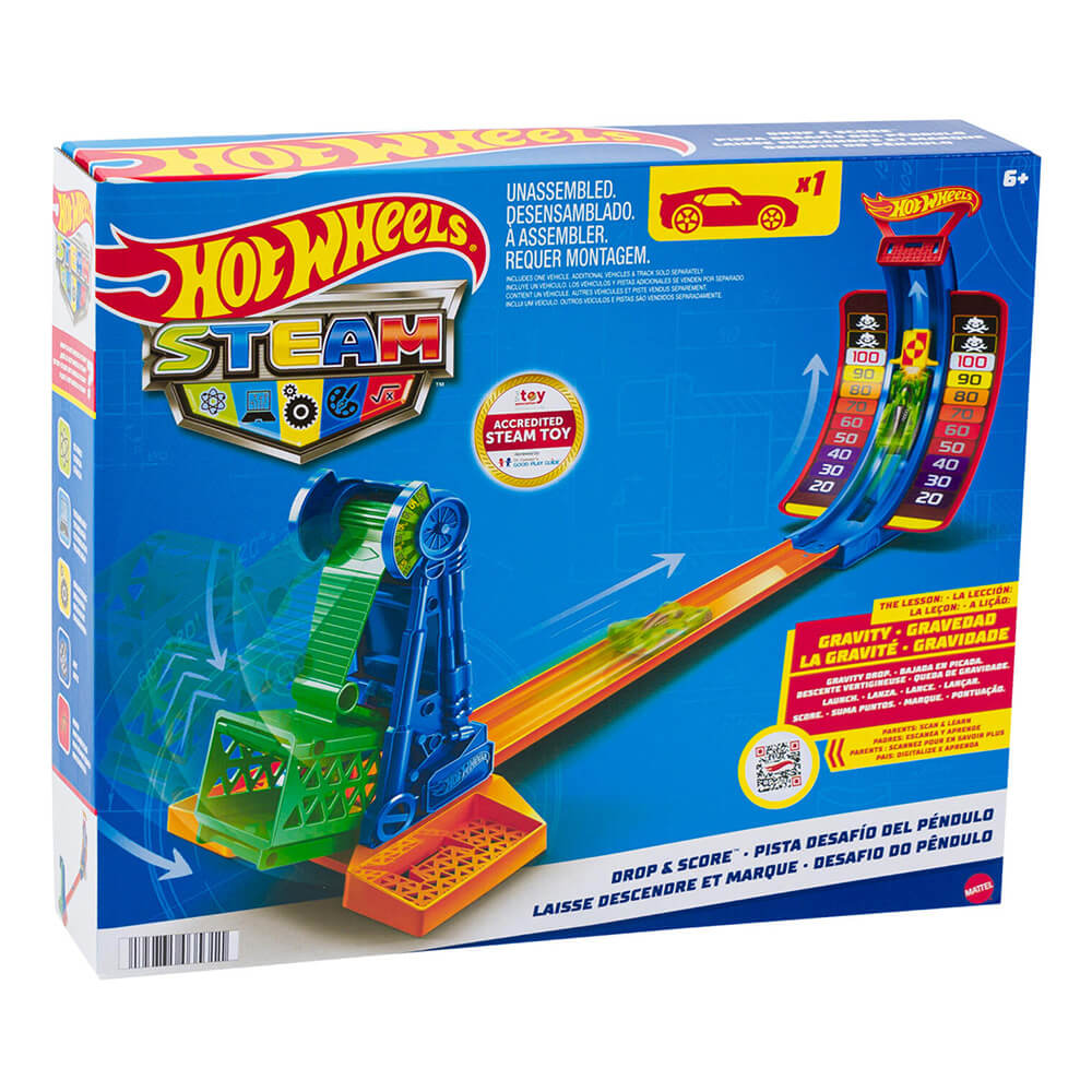 Hot Wheels STEAM Drop & Score Track Set package
