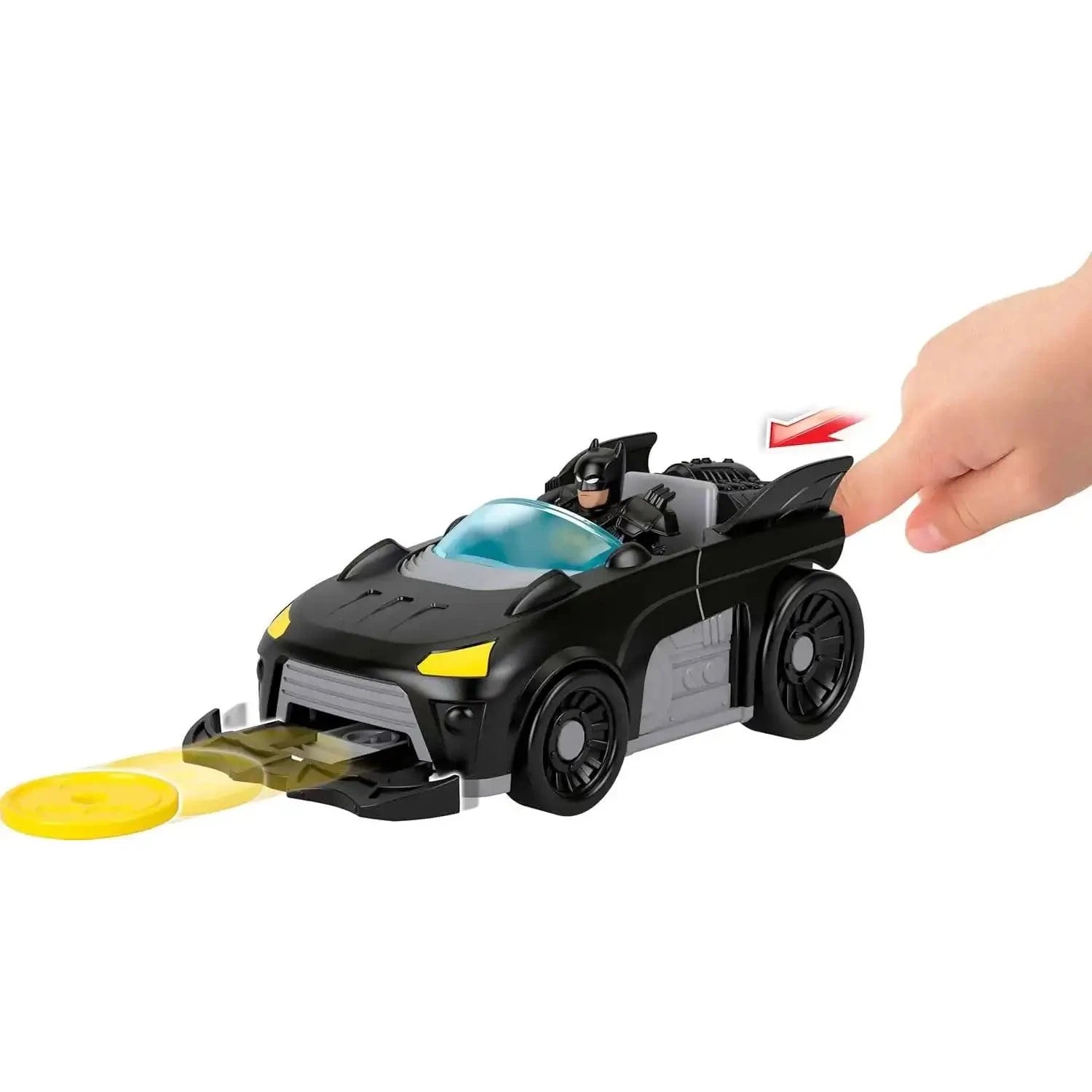 Imaginext DC Super Friends Metal Force Batman and Batmobile Action Figure Set
