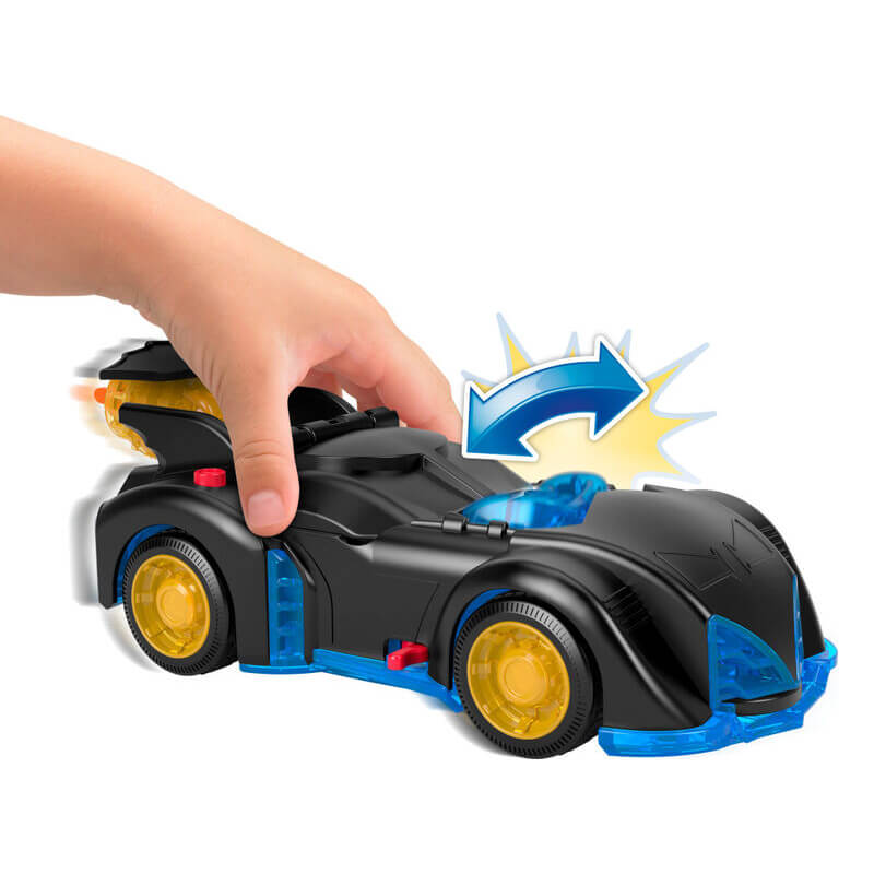 Imaginext DC Super Friends Shake & Spin Batmobile And Batman Figure Set