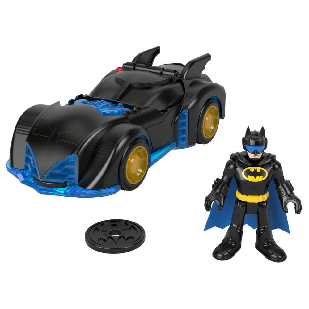 Imaginext DC Super Friends Shake & Spin Batmobile And Batman Figure Set