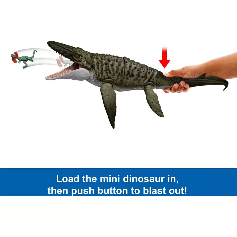 Jurassic World Rebirth Bite N Blast Mosasaurus Action Figure