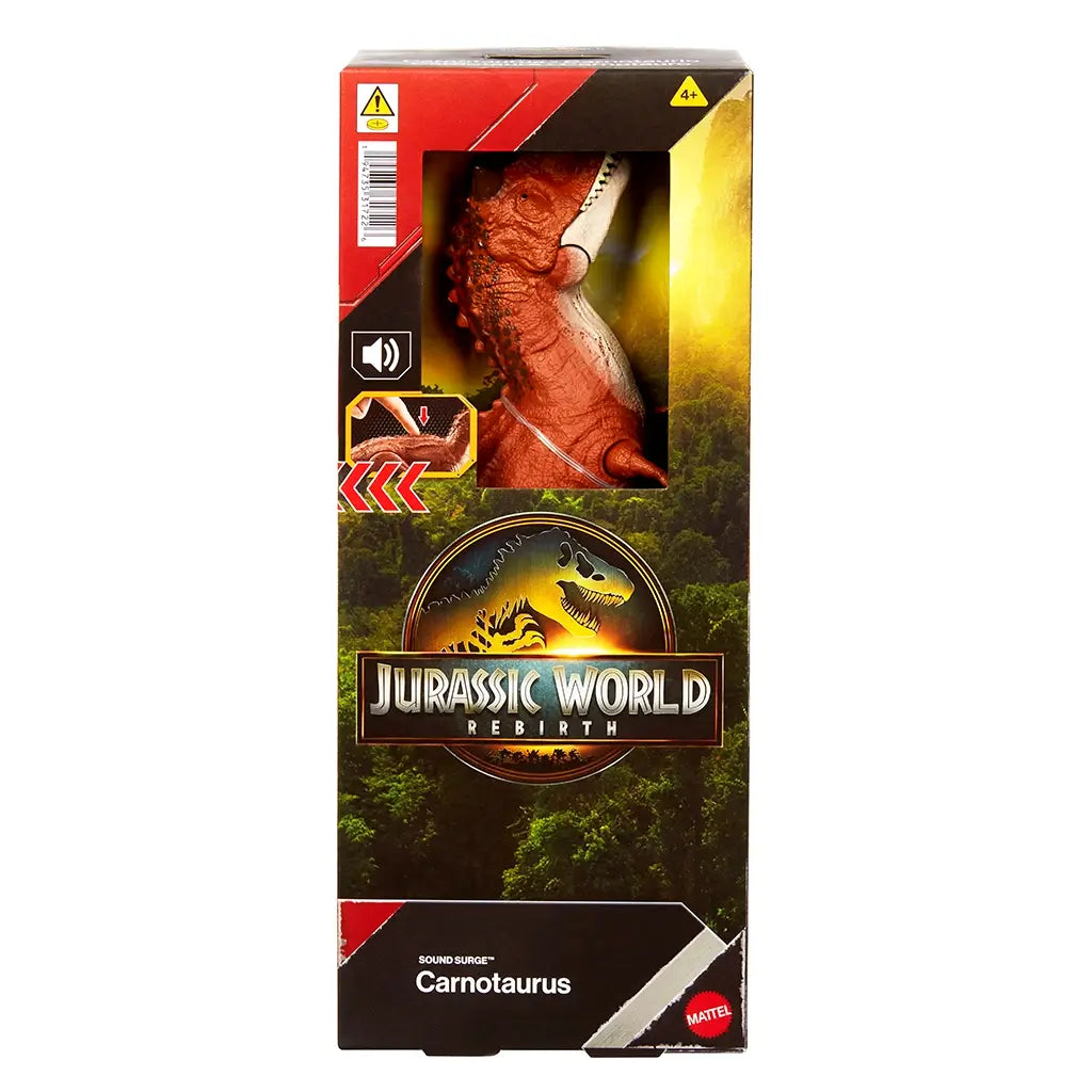 Jurassic World Rebirth Carnotaurus 12-Inch Dinosaur Figure with Sounds