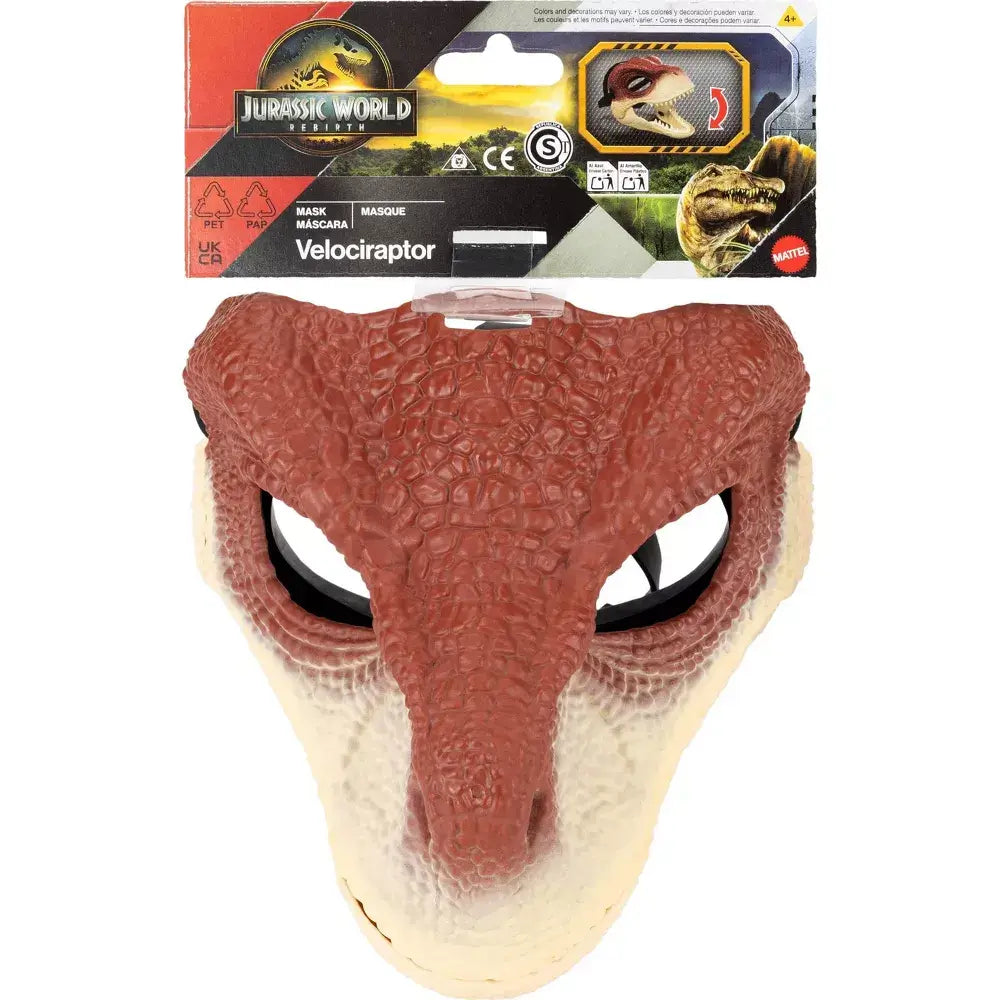 Jurassic World Rebirth Raptor Dinosaur Mask