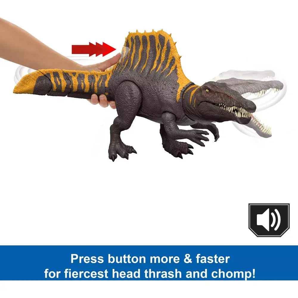 Jurassic World Rebirth Tail Thrasher Spinosaurus 22-Inch Dinosaur Figure