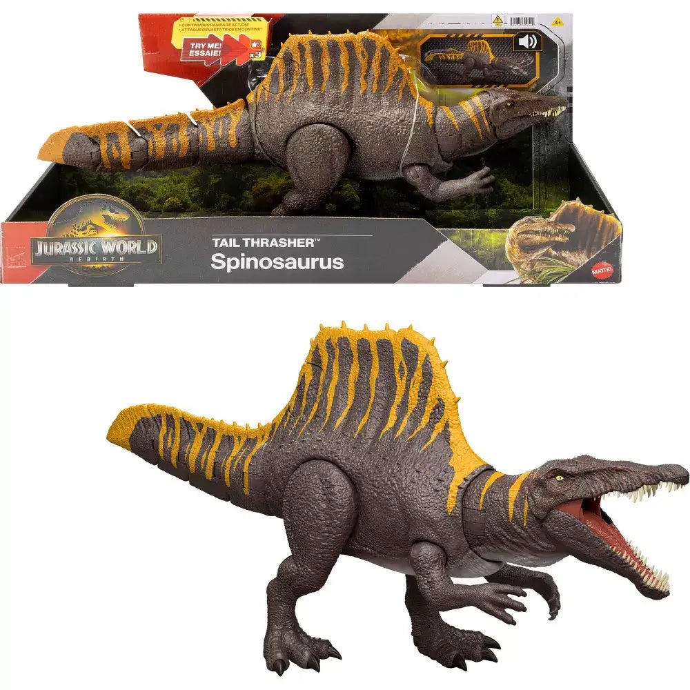 Jurassic World Rebirth Tail Thrasher Spinosaurus 22-Inch Dinosaur Figure