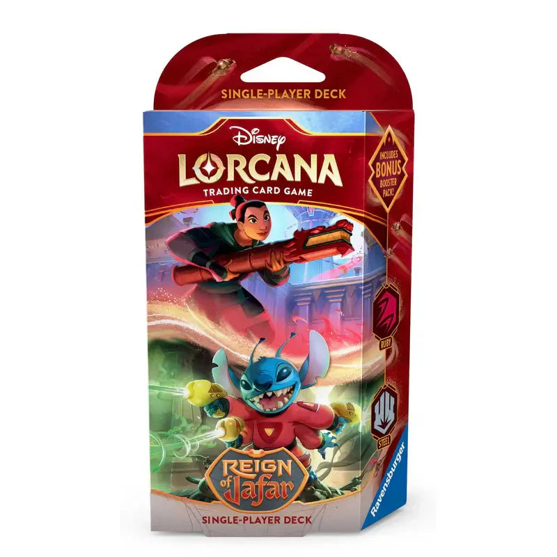 Lorcana TCG Reign of Jafar Single-Player Deck (Mulan and Stitch)