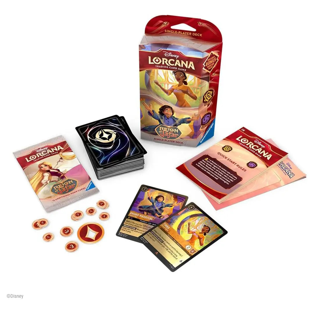 Lorcana TCG Reign of Jafar Single-Player Deck (Tiana and Bruno)