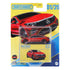 Front retail packaging of Matchbox 2022 Mercedes-Benz EQS die-cast car, showing the miniature red vehicle in clear blister pack with bold yellow and blue branding.