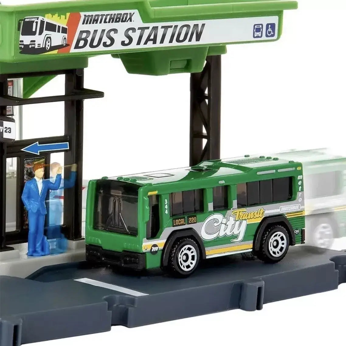 Matchbox Action Drivers Bus Station Vehicle Playset