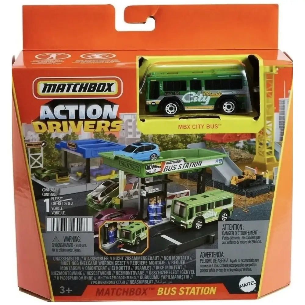 Matchbox Action Drivers Bus Station Vehicle Playset