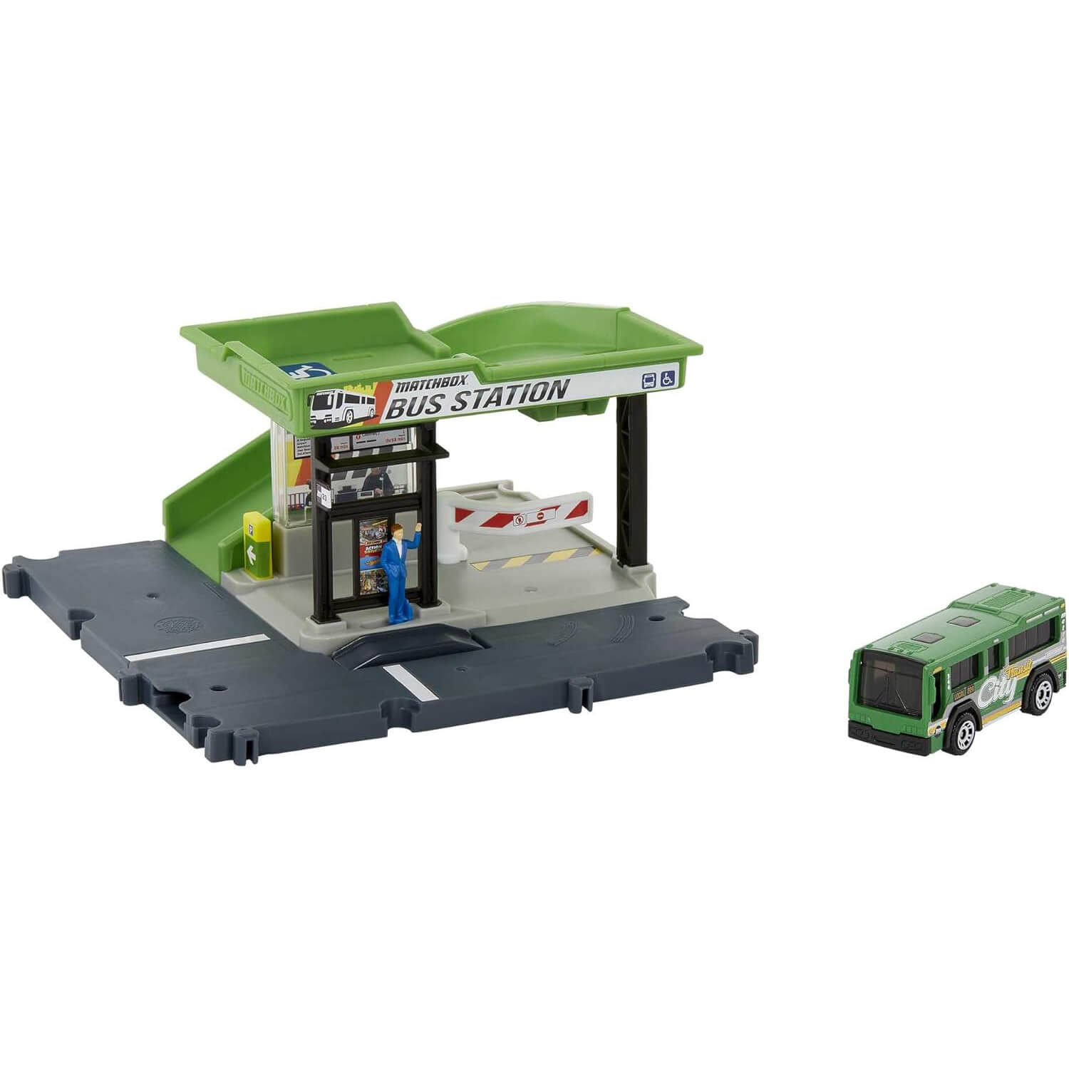 Matchbox Action Drivers Bus Station Vehicle Playset