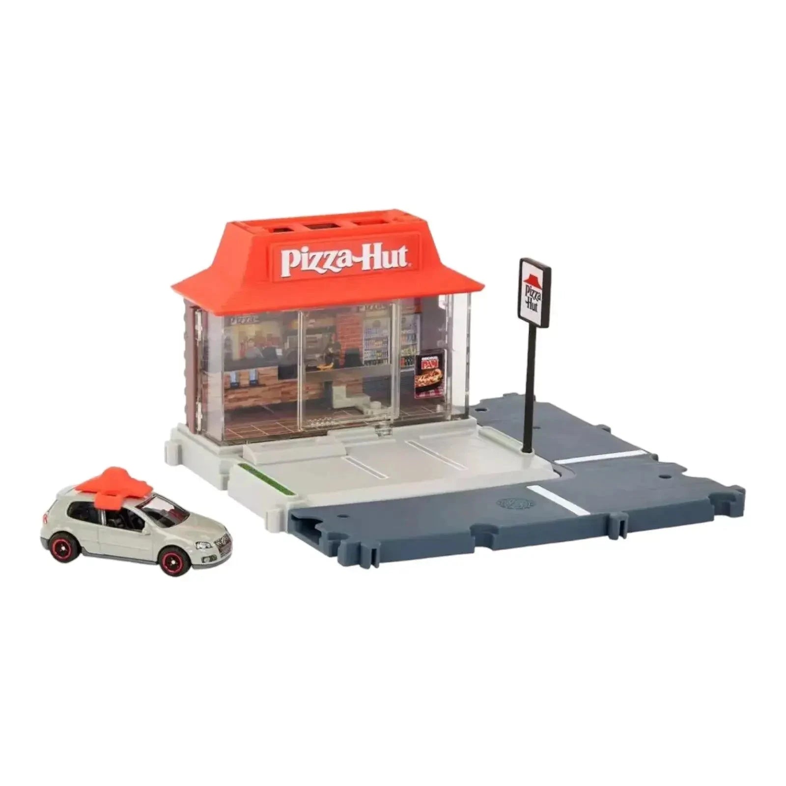 Matchbox Action Drivers Pizza Hut Pizza Run Vehicle Playset