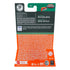 Back view of Matchbox Moving Parts toy packaging with recycling information, licensing details for Ford, and multilingual product text on a green and orange background.
