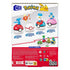 Back of the MEGA Pokémon Water-Type Trainer Team box, showcasing each water-type figure—Wooper, Magikarp, Quaxly, and Squirtle—positioned on Poké Balls with character names and additional sets shown below.