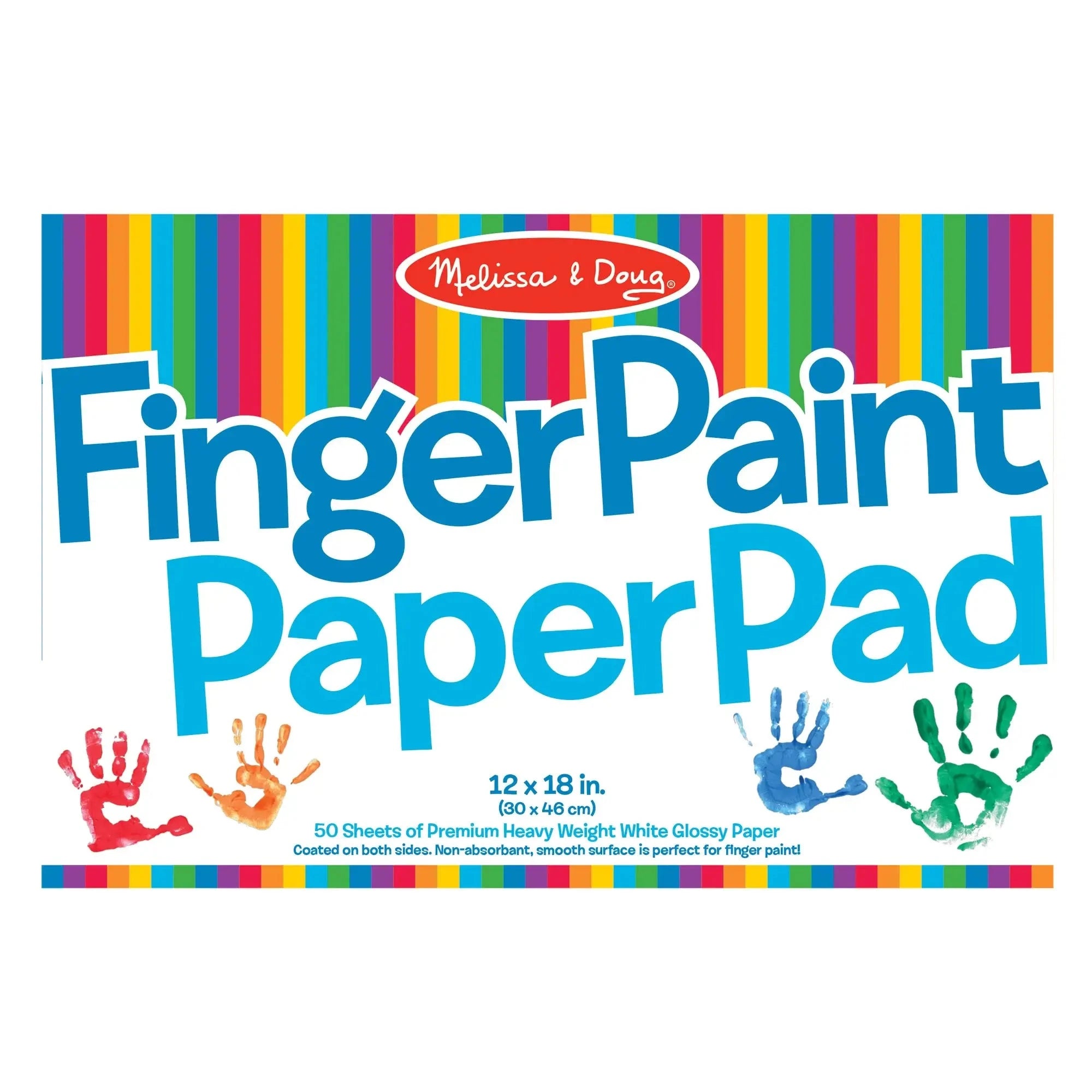 Melissa and Doug 12 x 18" Finger Paint Paper Pad