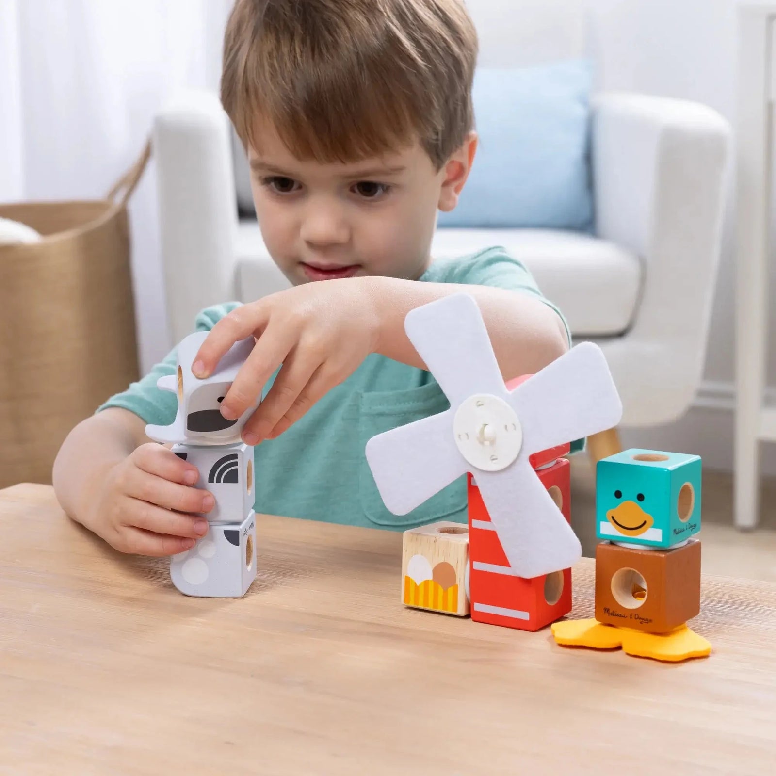 Melissa and Doug Blockables Farm Friends Play Set