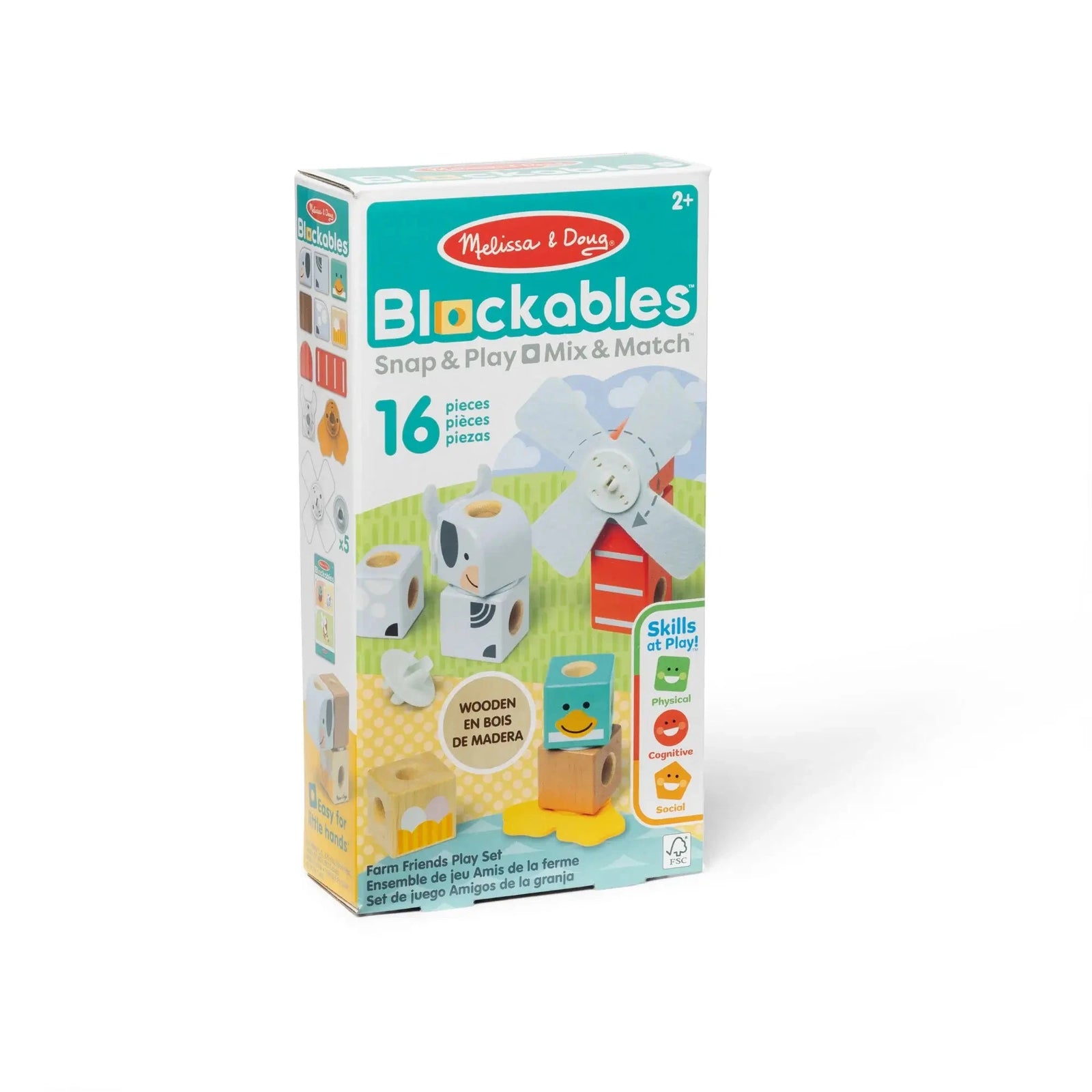 Melissa and Doug Blockables Farm Friends Play Set