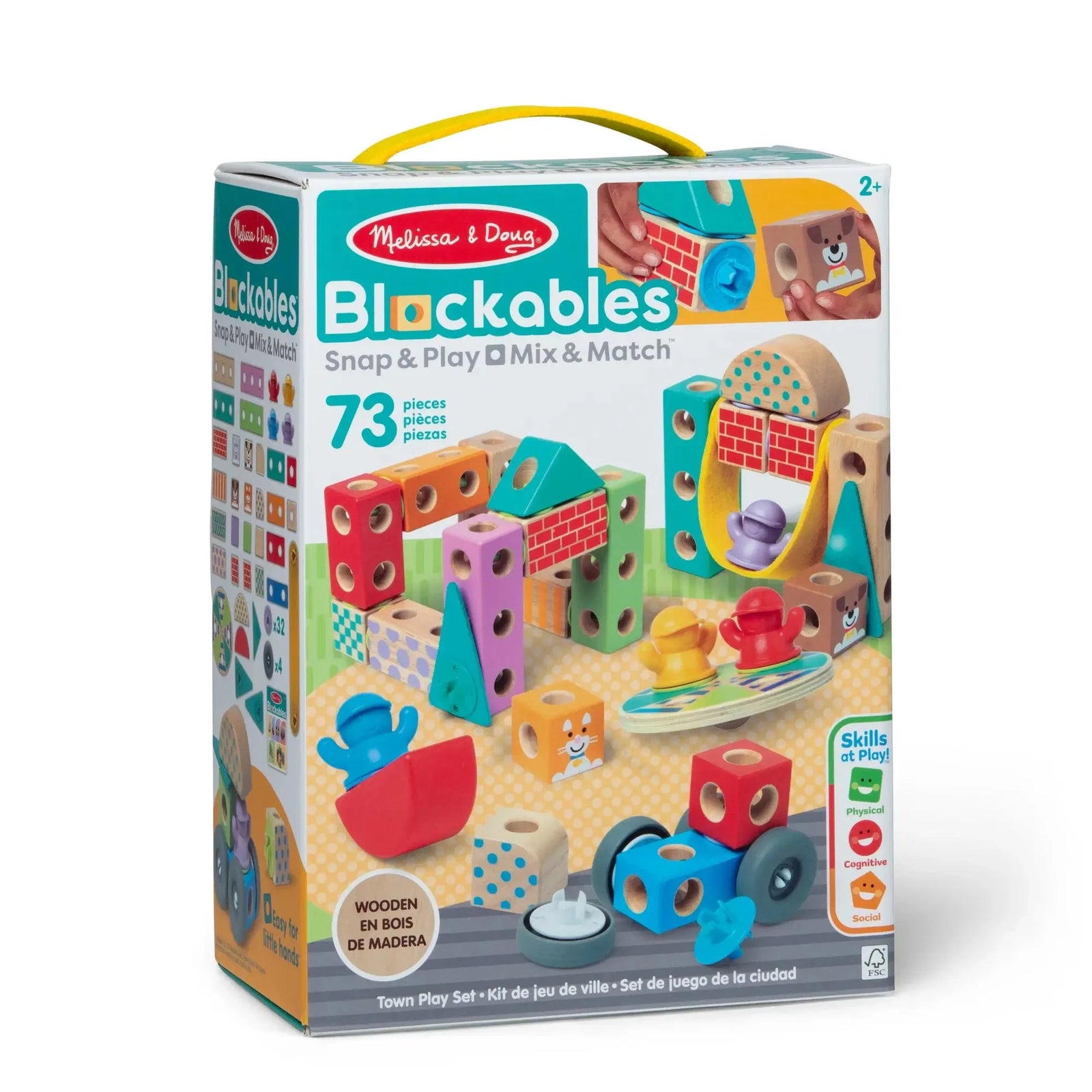 Melissa and Doug Blockables Town Play Set