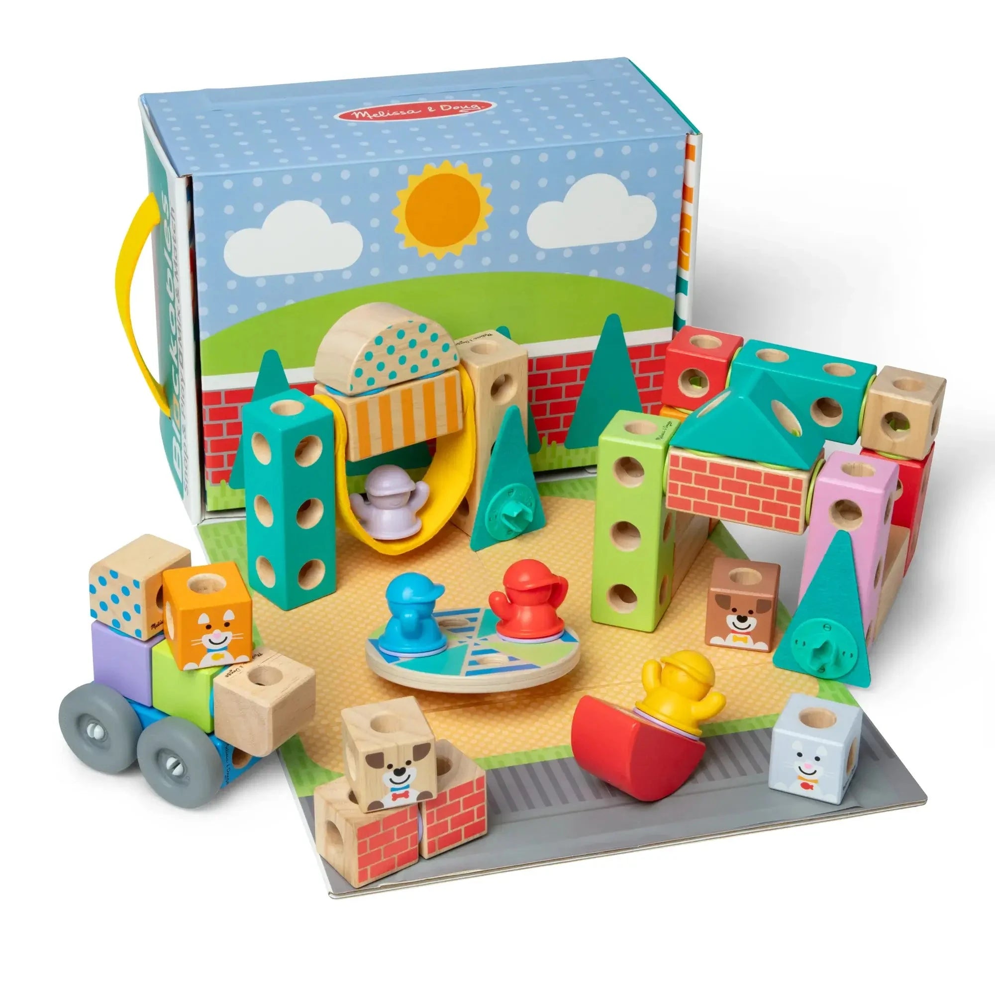 Melissa and Doug Blockables Town Play Set