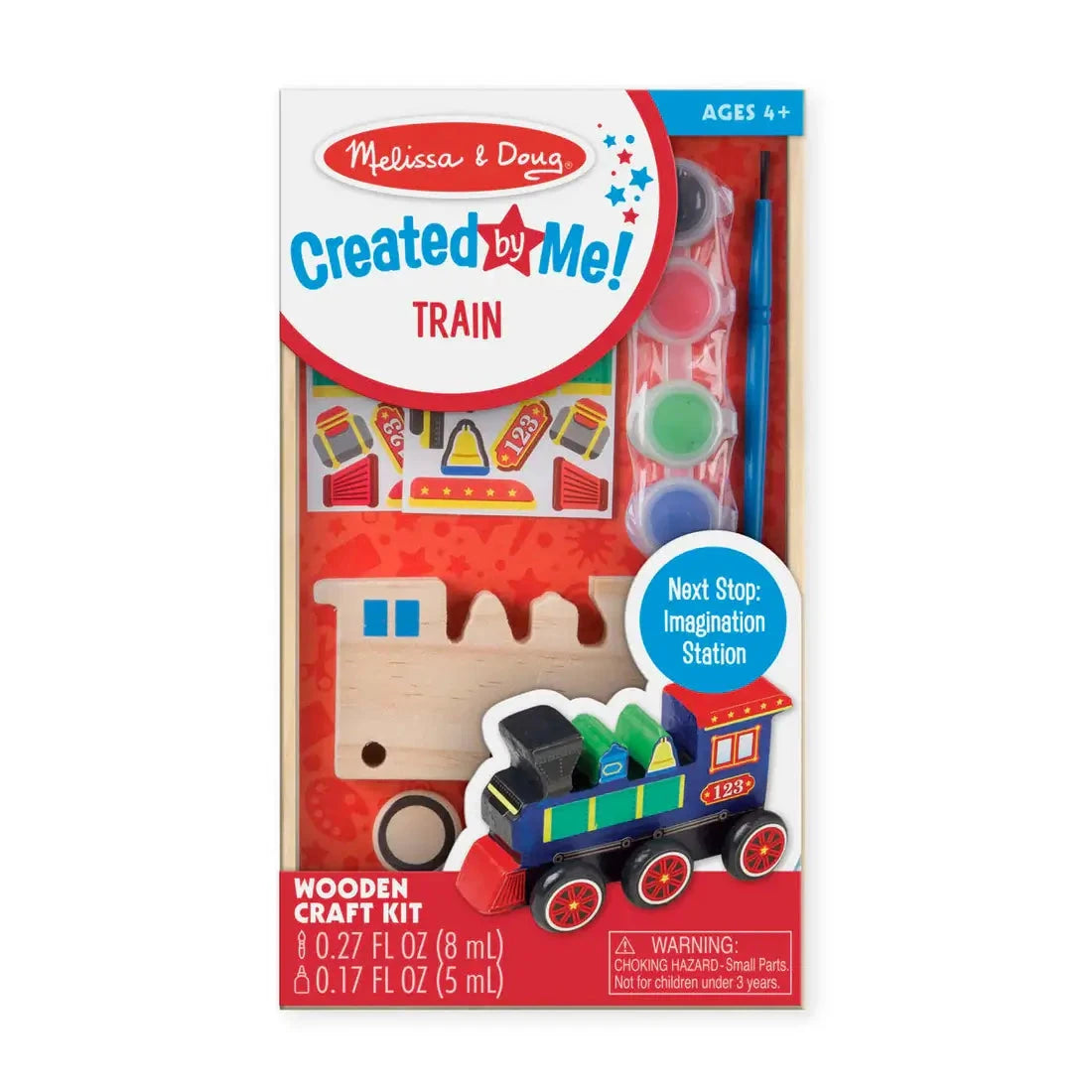 Melissa and Doug Created by Me! Train Wooden Craft Kit