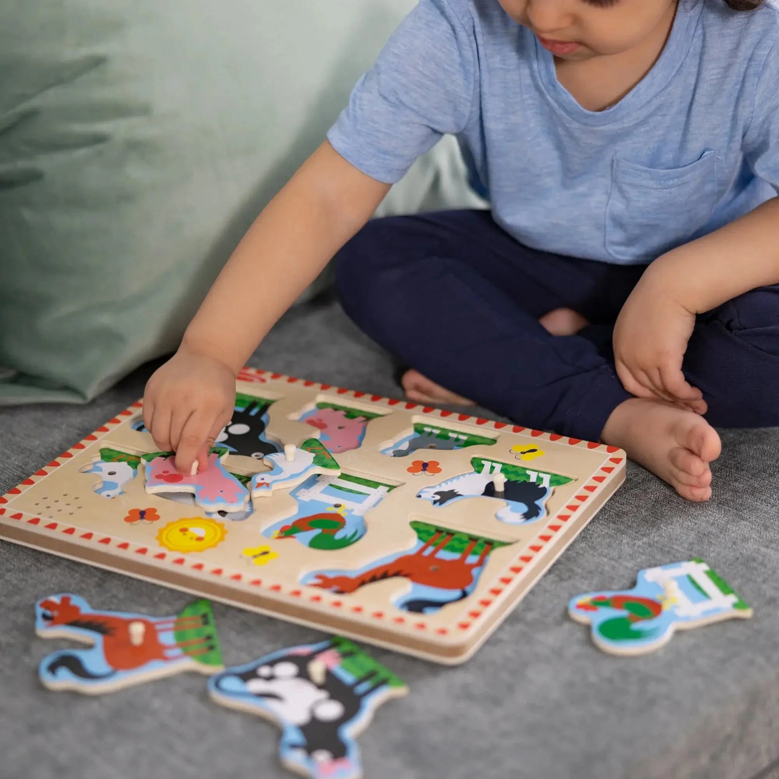 Melissa and Doug Farm Animals 8 Piece Sound Puzzle